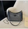 Bolso de Pedrería para Mujer Moda Versátil Lujo Ligero Gama Alta Bolso de Hombro Nuevo Primavera 2024 Bolso de Axila