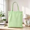 Bolsa Tote de Lona Personalizada para Trabalho e Deslocamento Bolsa de Armazenamento Portátil Grande Capacidade Bolsa de Lona em Branco Impressão de Logo Feita Sob Medida