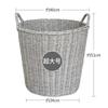 Cesta de Almacenamiento para Ropa Sucia de Tubo Grueso de Lujo Ligero Cesta de Lavandería de Ratán Cubo Cesta de Juguetes Marco de Ropa para Almacenar Velas Zhao