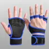 Luvas de ciclismo e fitness sem dedos, protetores de pulso antiderrapantes de silicone, luvas esportivas para treinamento com equipamentos, levantamento de peso, luvas respiráveis para atividades ao ar livre