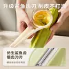 Pelador Giratorio de Acero Inoxidable Herramienta para Pelar Verduras y Frutas Pelador Anti-Salpicaduras con Compartimento de Almacenamiento Al Por Mayor