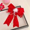 Ano novo menina princesa arco coroa cocar crianças hairpin não machuca cabelo bebê vermelho acessórios de cabelo Ano Novo hairpin