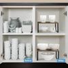 Estante de encimera de cocina Estante de almacenamiento apilable Estante de encimera Almacenamiento de alimentos Fábrica de muebles personalizados Gabinete Plegable