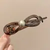 Elegante Pinza para el Cabello para Mujer, Pinza Retorcida de Alta Gama para la Parte Posterior de la Cabeza, Pasador Floral, Accesorio para el Cabello, Pinza de Pato, Pasador