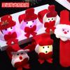 Regalo de Navidad Bronceado Juguete para Niños Pulsera Navideña Círculo de Aplausos de Papá Noel Muñeco de Nieve Alce Círculo de Presión