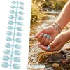 Decoraciones de Uñas Artísticas Portátiles de Color Sólido y Tallas Variadas para Niños Transfronterizas, Decoraciones de Uñas Postizas, Regalos de Vacaciones para Niños