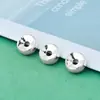 Prata Pura 999 Contas Espaçadoras Lisas Sólidas Espaçador Côncavo Contas Soltas Contas de Buda Pulseira Colar DIY Xingyue Bodhi