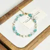 Collar Pulsera Piedra Natural Perla de Agua Dulce Amatista Dopamina Fresa Dulce Cristal Acero de Titanio Diseño de Nicho Nuevo