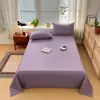 Nuevo juego de ropa de cama para el hogar 2026, 100% algodón cepillado y engrosado, color liso simple, suave y amigable con la piel