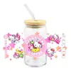 Sanrio coolometi UV DTF transferencia cristal transparente pegatinas impermeable resistente a rayones caricatura al por mayor transfronterizo