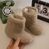 Botas de Nieve para Niños, Zapatos Peludos de Invierno para Niñas, Zapatos de Algodón Gruesos y Forrados de Polar para Niños, Zapatos de Algodón Cálidos Grandes para Bebé, Botas de Algodón