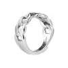 Anillo de Cadena Retorcida para Hombres y Mujeres Diseño de Nicho Personalidad a la Moda Índice Único Anillo Ajustable