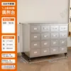 Gabinete Engrosado de Acero Inoxidable 304 para Dispensación en la Farmacia de la Clínica de Medicina Tradicional China de Taichung Gabinete de Múltiples Cajones Gabinete Bai Zi Sin Metal