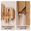 Perchero de Pared de Madera Maciza con Forma de Tecla de Piano Gancho de Pared Dormitorio Puerta de Entrada Trasero Estante de Almacenamiento Perchero sin Perforaciones