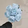 Simulação de flor de seda rosa de concubina imperial única pastoral 7 decoração de casamento segurando flor Mesa de Casa Arte Floral