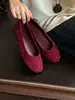 Primeiro Encontro Jifa Retro Francês Rebite Sapatilhas Baixas Femininas Planas Bico Redondo Slip-On Versátil Confortáveis Sapatilhas