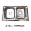 Suministro de fábrica exportación fregadero de doble seno multi-funcional cocina acero inoxidable doble ranura extensible fregadero para lavar verduras con portacuchillos