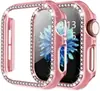 Para Apple Watch Apple iWatch9 Generación S10 Fila Única Diamante PC Electrochapado Hueco Estuche Protector 46
