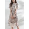 Vestido de Seda de Lunares 2026 Verano Nuevo Estilo Estilo Francés Ropa para Mujer Manga Corta Longitud Media Vestido de Seda de Morera