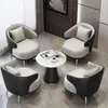 Conjunto Simples e Luxuoso de Sofá e Mesa de Centro para Reunião para Lazer, Recepção de Hotel, Escritório de Vendas, Varanda, Salão de Beleza e Recepção de Convidados