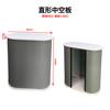 Fábrica de Shanghái Tablero Hueco Mesa Promocional Portátil Plegable Curva Recta Plástico Exposición Bienes Raíces Mesa de Recepción Stand