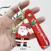 Llavero Navideño Transfronterizo Colgante Caja Sorpresa Papá Noel Muñeco de Nieve Árbol de Navidad Llavero Navideño Colgante Pequeño