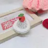 Chapéu de Palha de Lã Crochê Feito à Mão de 6cm, Mini Chapéu Multicolorido com Acessórios Bordados de Frutas, Novos Acessórios