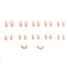 Nuevas Puntas de Uñas Color Rosa Sólido con un Toque Puro y Deseable de Alta Gama, 30 Piezas de Uñas Elegantes y Portátiles