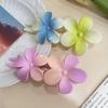 Rosa Gradiente Flor Grampo de Cabelo Franja Lateral das Mulheres Duckbill Clip Tiara Doce Bonito Quebrado Grampo de Cabelo Grampo de Cabelo