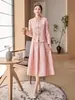 Novo Conjunto de Moda Estilo Chinês 2026 Primavera Novo Conjunto de Saia Duas Peças Jacquard Elegante Retrô Hanfu de Comprimento Médio para Mulheres