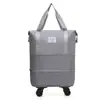 Bolsa de Viaje Grande de Gran Capacidad para Hombres y Mujeres, Maleta Expandible, Bolsa de Compras, Bolsa de Equipaje de Almacenamiento, Rueda Universal, Tablero de Negocios, Plegable
