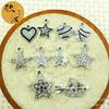 Serie Diamond Love Star DIY Accesorios de joyería coreana colgante individual estilo ins collar plateado colgante geométrico