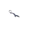 Colgante de pluma y hoja de plata pura S925, charm de capullo de flor pequeño, accesorios para pulsera de cordón trenzado hecho a mano DIY al por mayor