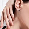 Cao Shi Aretes Unisex de Moda Japonesa y Coreana Mini Zorro Caricatura Aretes Lindos Aretes Cortos Combinan con Todo