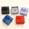 Caja de Papel con Moño en Forma de Nube 4*4cm, Caja de Almacenamiento de Joyería de Alta Gama para Parejas, Caja para Pendientes, Caja para Anillos, Caja de Empaque para Joyería