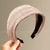 Diadema Exquisita Maillard de Ala Ancha y Corona Alta para Mujer, Nueva Diadema de Otoño 2026, Accesorio para el Cabello de Uso Diario de Alta Gama