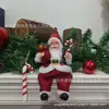 Adornos Decorativos Navideños de Santa Sentado de 8 pulgadas