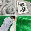 Suéter de Punto Hueco de Mohair Sentido del Diseño Manga Larga Holgado Suave Ceroso Longitud Media Cuello Redondo Cuello Alto Moderno Suéter Versátil