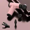 Pistola de Fascia Multifuncional Inalámbrica de Mango Largo Masajeador Eléctrico para Relajación Muscular Mini Pistola de Fascia para Cuello Masajeador de Hombro y Cuello