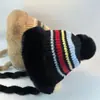 Nuevo Gorro de Punto Grueso de Felpa para Circunferencia de Cabeza Grande Otoño e Invierno Correas para Mantener el Calor y Proteger del Frío Protección para los Oídos Gorro de Lana Ocio al Aire Libre Frío