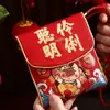 Tecido Ano do Cavalo Envelope Vermelho 2026 Ano Novo Criativo de Alta Qualidade Pacote Vermelho Festival da Primavera Dez Mil Yuan Carteira de Dinheiro da Sorte