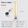 Novo abajur de chão em madeira maciça estilo chinês novo, estilo wabi-sabi japonês, com tecido estrangeiro de alta voltagem, espectro completo, inspirado em Zen, retrô americano, adequado para pousadas