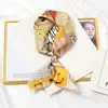 Bufanda cuadrada pequeña chic estilo coreano Corea del Sur ins para mujer primavera y otoño decorativa versátil bufanda cinta para el pelo artística retro