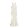 Skims Sexy Saia Longa Rabo de Peixe Sem Costas Grandes Verão Novo Estilo Gola Halter Cintura Justa Quadril Saia Vestido