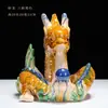 Adornos de Dragón de Cerámica Tang Sancai Hogar Dragón del Zodiaco Dragón Verde Esquina de Suplemento Solución Artesanías Sala de Estar Regalos Adornos de Joyería