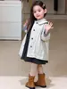 Pedido mínimo 1 piezaRopa infantil ZheLi, conjunto de otoño para niñas, gabardina infantil, chaqueta, vestido, ropa para bebé niña Clase A