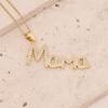 Colar com pingente de carta de presente de dia das mães transfronteiriça europeia e americana com micro zircônia incrustada em cobre 18K joias N925