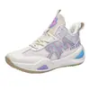 Se pueden enviar zapatillas de baloncesto para niños medianos y mayores, zapatillas de baloncesto de caña alta para combate deportivo real, modelos nuevos para adolescentes, zapatillas para correr transfronterizas, tallas grandes