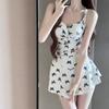 Traje de baño candygirls para mujer, 2025, nuevo, con estampado de mariposas blancas, falda de baño.