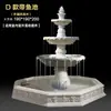 Fonte de água corrente estilo europeu, pátio externo jardim, lago de peixes, elemento aquático, decoração de paisagem, ornamento de casamento, poço dos desejos